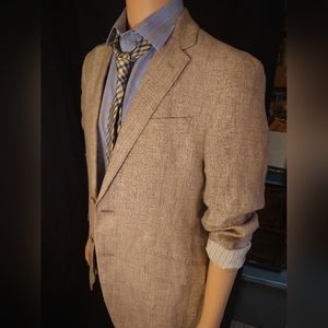 Linen 2 Button Sports Coat Joseph Abboud 40R
